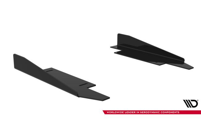 Flaps für Street Pro Seitenschweller von Maxton Design für Subaru Impreza WRX STI Mk3 Facelift Hochglanz schwarz