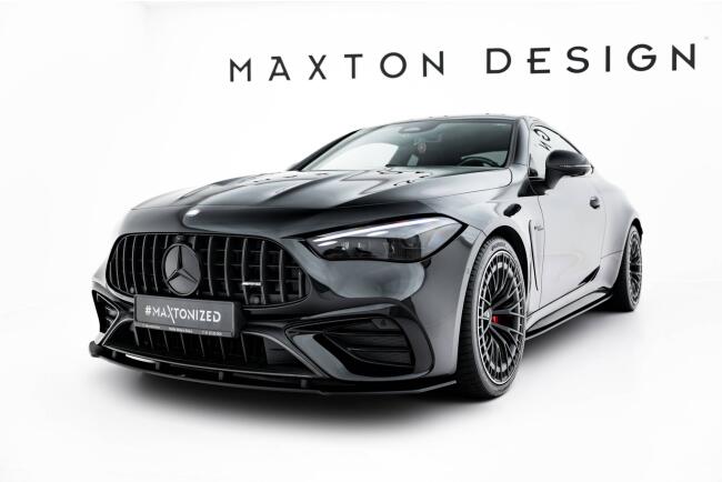 Maxton Design Street Pro Frontlippe für Mercedes CLE 53 C236 Schwarz matt
