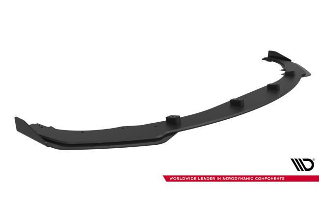 Maxton Design Street Pro Frontlippe mit Flaps für Mercedes CLE 53 C236 Schwarz mit Hochglanz Flaps