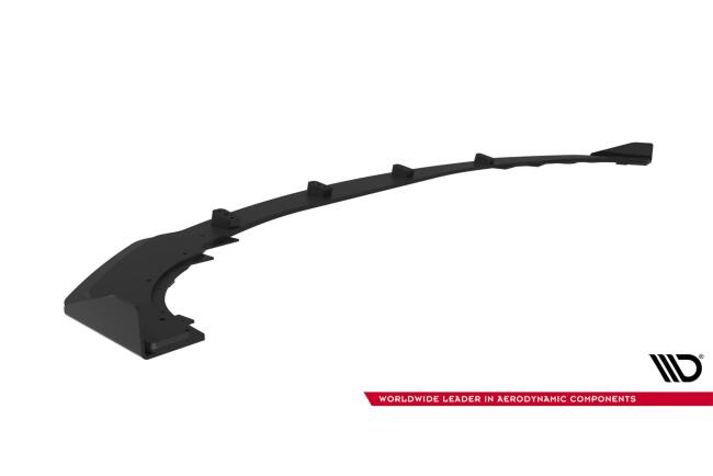 Maxton Design Street Pro Frontlippe mit Flaps für Mercedes CLE 53 C236 Rot mit schwarzen Hochglanz Flaps