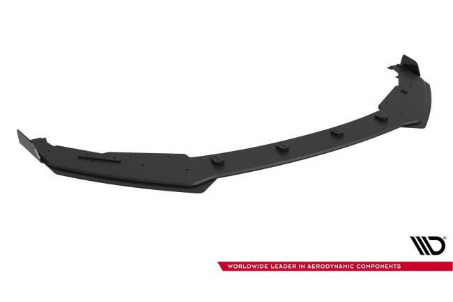 Maxton Design Street Pro Frontlippe mit Flaps für Subaru BRZ Mk2 Schwarz mit Hochglanz Flaps