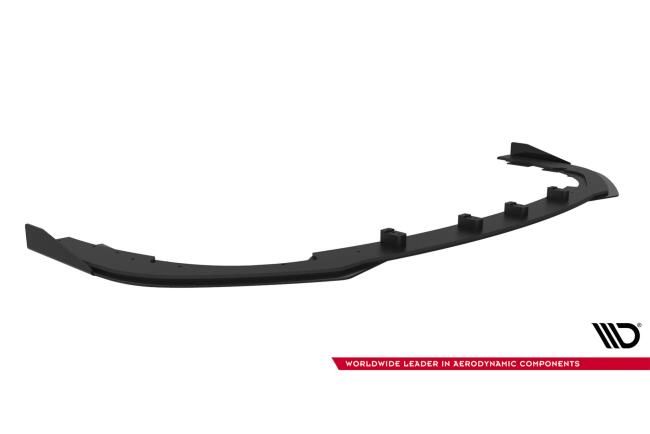 Maxton Design Street Pro Frontlippe mit Flaps für Subaru Impreza WRX STI Mk3 Facelift Schwarz mit Hochglanz Flaps