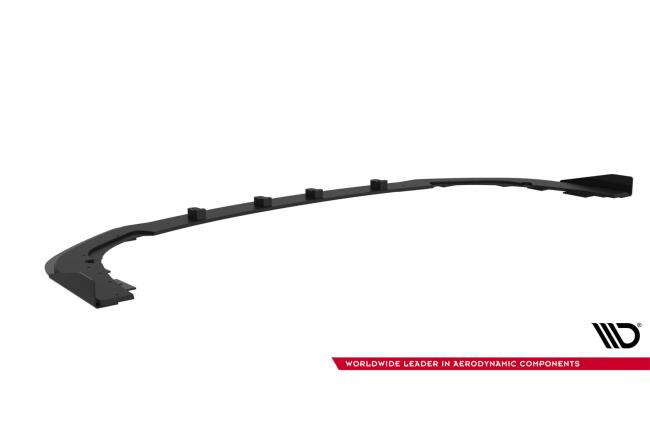 Maxton Design Street Pro Frontlippe mit Flaps für Subaru Impreza WRX STI Mk3 Facelift Schwarz mit Hochglanz Flaps