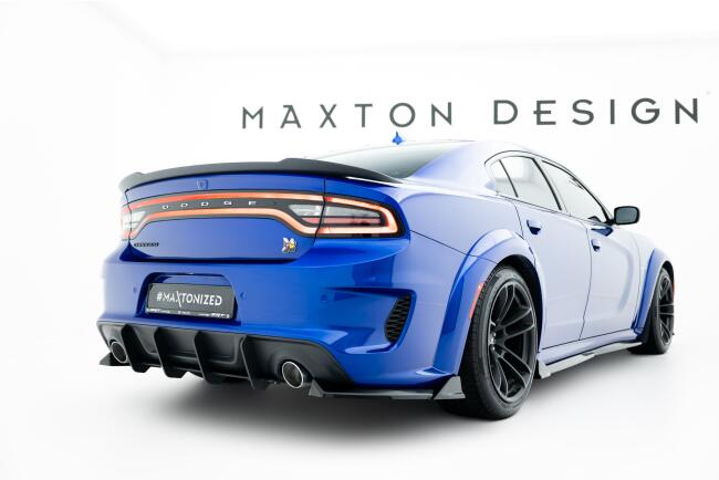 Maxton Design Street Pro Heckdiffusor für Dodge Charger RT Scat Pack Widebody Mk3 Facelift Rot