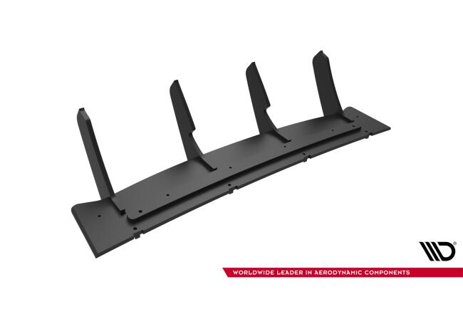 Maxton Design Street Pro Heckdiffusor für Dodge Charger RT Scat Pack Widebody Mk3 Facelift Schwarz-Rot