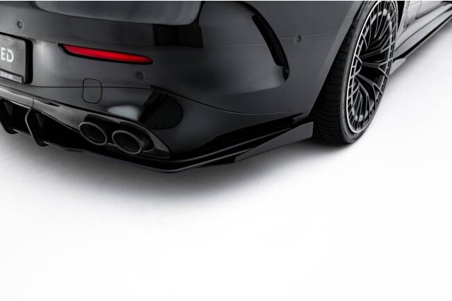 Maxton Design Street Pro Heckdiffusor für Mercedes CLE 53 C236 Schwarz mit Hochglanz Flaps