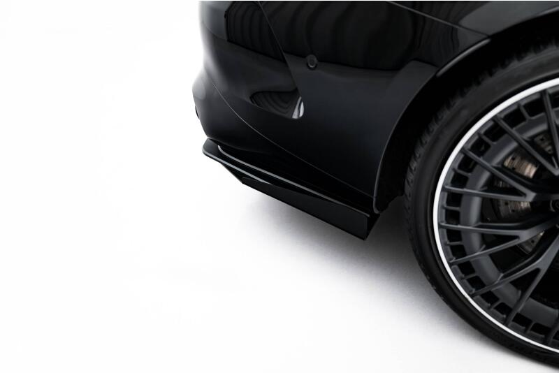 Maxton Design Street Pro Heckdiffusor für Mercedes CLE 53 C236 Rot mit schwarzen Hochglanz Flaps