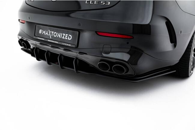 Maxton Design Street Pro Heckdiffusor für Mercedes CLE 53 C236 Schwarz matt