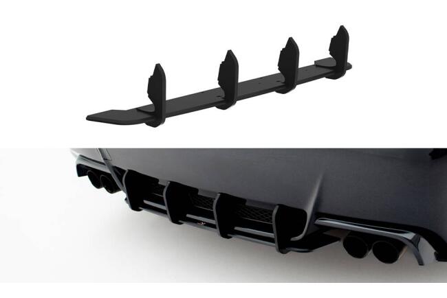 Maxton Design Street Pro Heckdiffusor für Subaru Impreza WRX STI Mk3 Facelift Schwarz matt