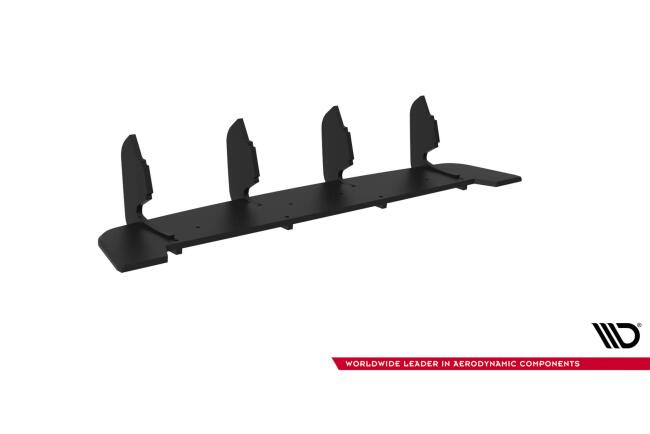 Maxton Design Street Pro Heckdiffusor für Subaru Impreza WRX STI Mk3 Facelift Schwarz-Rot