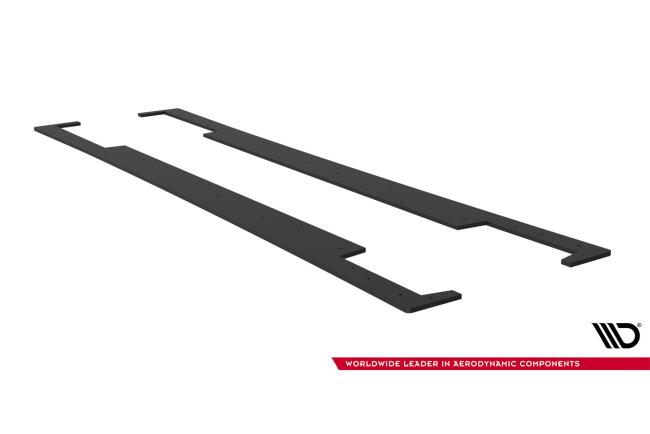 Maxton Design Street Pro Seitenschweller (Paar) für Subaru Impreza WRX STI Mk3 Facelift Schwarz matt