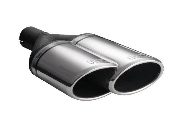 Sportauspuff Endschalldämpfer für VW Golf 7 Variant Facelift 2017-2020 Endrohre 220x80mm