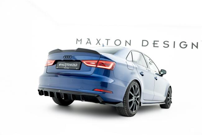 Maxton Design Heckdiffusor V.1 für Audi A3 Limousine 8V Hochglanz schwarz