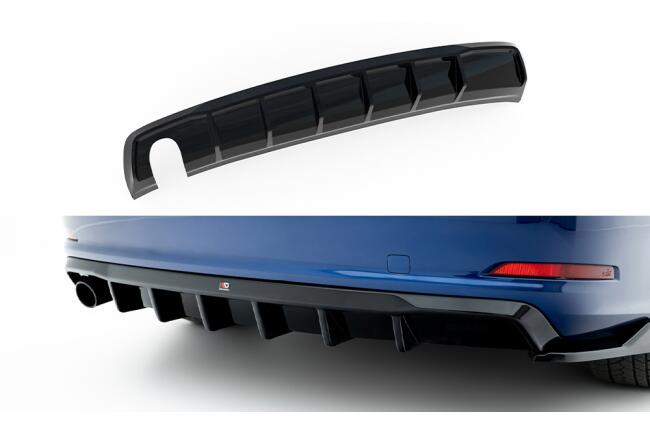Maxton Design Heckdiffusor V.1 für Audi A3 Limousine 8V Hochglanz schwarz