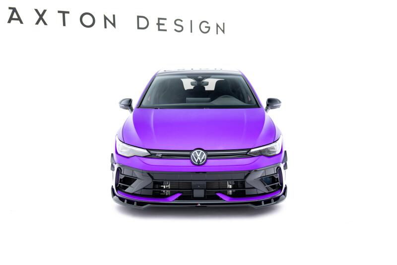 Maxton Design Frontlippe V.1 für VW Golf 8 R Facelift Hochglanz schwarz