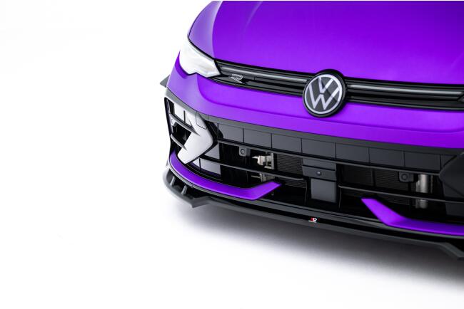 Maxton Design Frontlippe V.1 für VW Golf 8 R Facelift Hochglanz schwarz