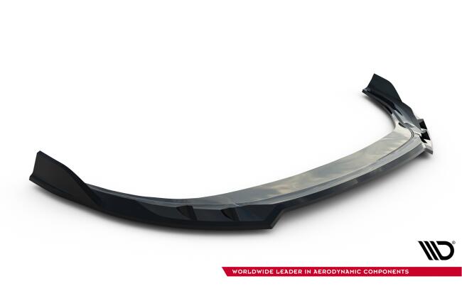 Maxton Design Frontlippe V.1 für VW Golf 8 R Facelift Hochglanz schwarz