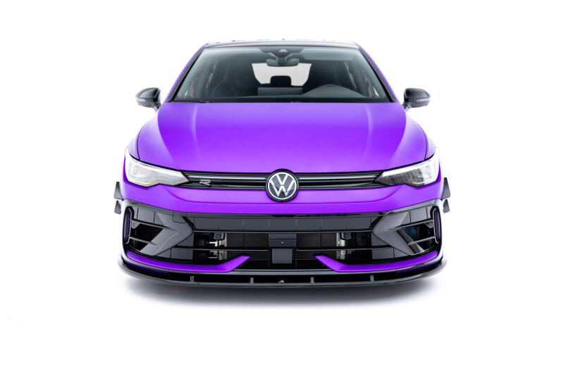 Maxton Design Frontlippe V.2 für VW Golf 8 R Facelift Hochglanz schwarz