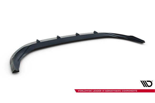 Maxton Design Frontlippe V.2 für VW Golf 8 R Facelift Hochglanz schwarz