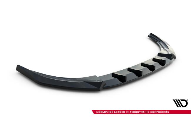 Maxton Design Frontlippe V.3 für VW Golf 8 R Facelift Hochglanz schwarz