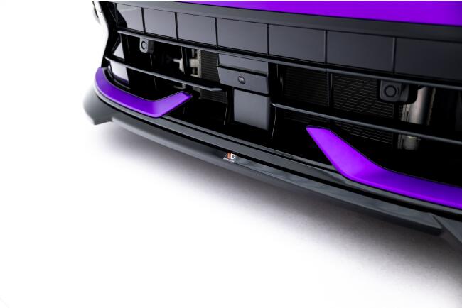 Maxton Design Frontlippe V.4 für VW Golf 8 R Facelift Hochglanz schwarz