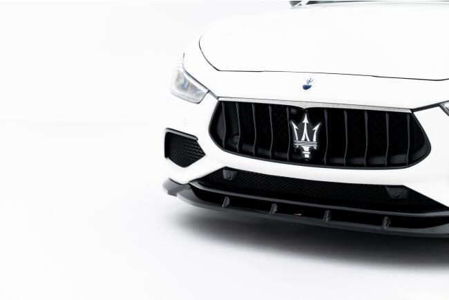 Maxton Design Frontlippe für Maserati Ghibli Modena Mk3 Facelift Hochglanz schwarz