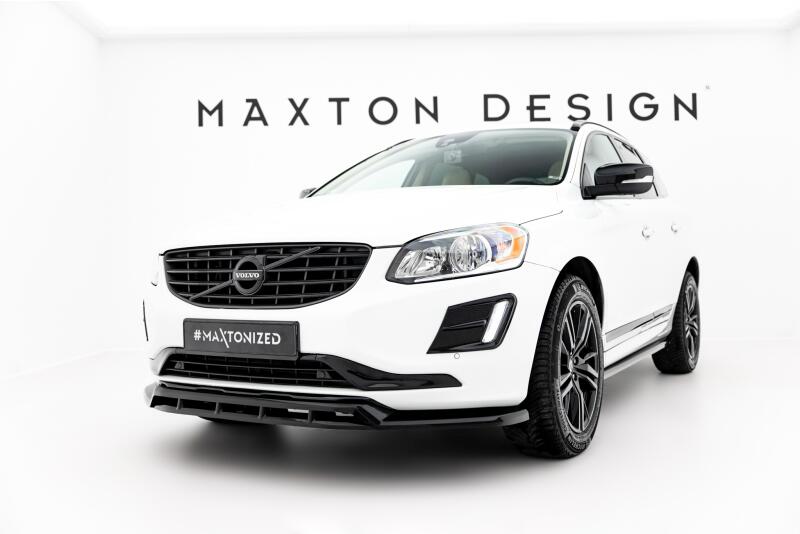 Maxton Design Frontlippe für Volvo XC60 Mk1 Facelift Hochglanz schwarz