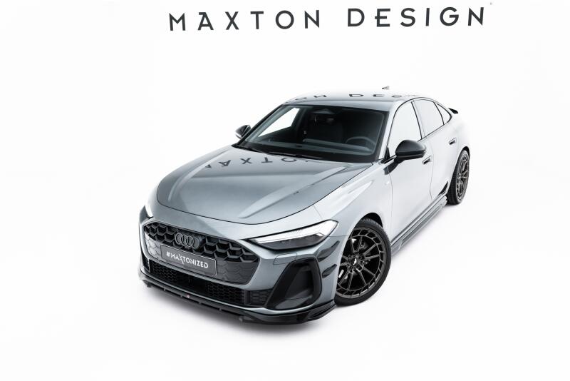 Maxton Design Frontlippe V.1 für Audi A5 S-Line / S5 Limousine / Avant B10 Hochglanz schwarz