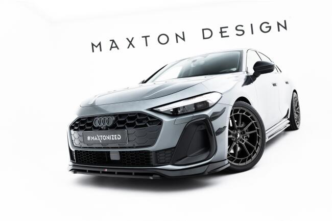 Maxton Design Frontlippe V.1 für Audi A5 S-Line / S5 Limousine / Avant B10 Hochglanz schwarz