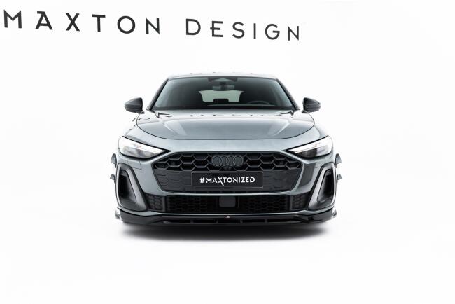 Maxton Design Frontlippe V.1 für Audi A5 S-Line / S5 Limousine / Avant B10 Hochglanz schwarz