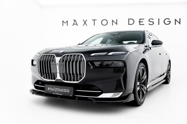 Maxton Design Frontlippe V.1 für BMW 7er G70 Hochglanz schwarz