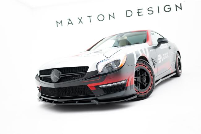 Maxton Design Frontlippe V.1 für Mercedes SL 63 AMG R231 Hochglanz schwarz