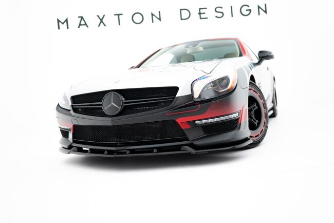 Maxton Design Frontlippe V.1 für Mercedes SL 63 AMG R231 Hochglanz schwarz