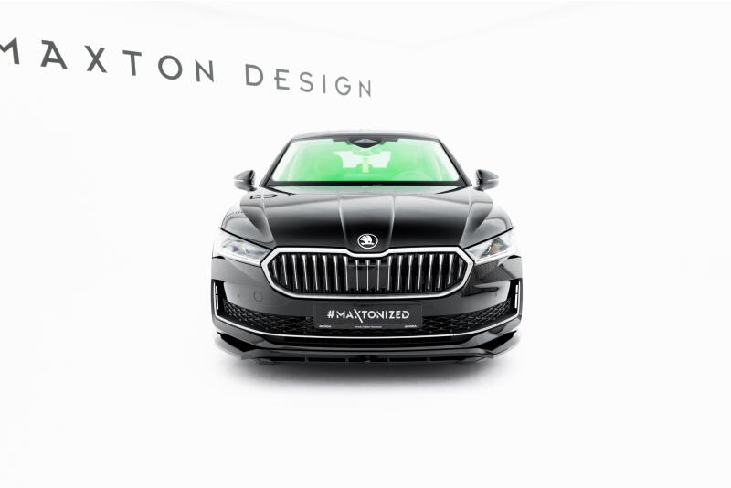 Maxton Design Frontlippe V.1 für Skoda Superb Mk4 Hochglanz schwarz