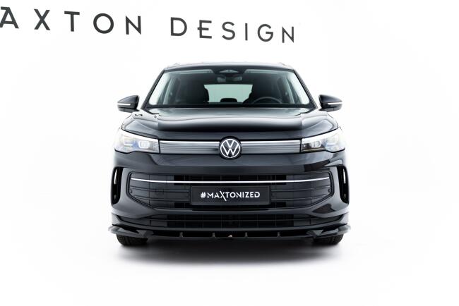 Maxton Design Frontlippe V.1 für VW Tiguan Mk3 Hochglanz schwarz
