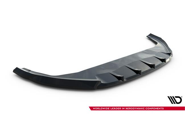 Maxton Design Frontlippe V.1 für VW Tiguan Mk3 Hochglanz schwarz