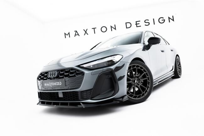 Maxton Design Frontlippe V.2 für Audi A5 S-Line / S5 Limousine / Avant B10 Hochglanz schwarz