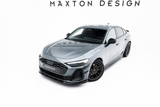 Maxton Design Frontlippe V.2 für Audi A5 S-Line / S5 Limousine / Avant B10 Hochglanz schwarz