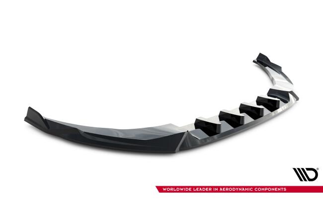 Maxton Design Frontlippe V.2 für Audi A5 S-Line / S5 Limousine / Avant B10 Hochglanz schwarz