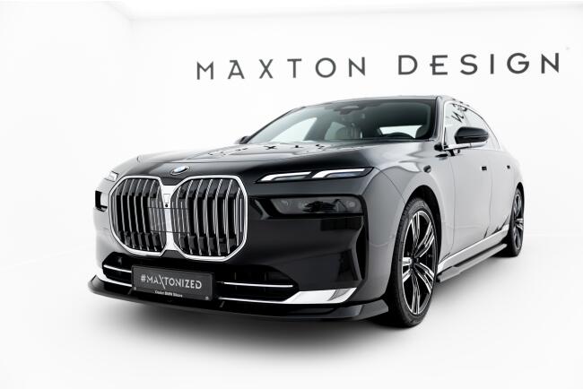Maxton Design Frontlippe V.2 für BMW 7er G70 Hochglanz schwarz