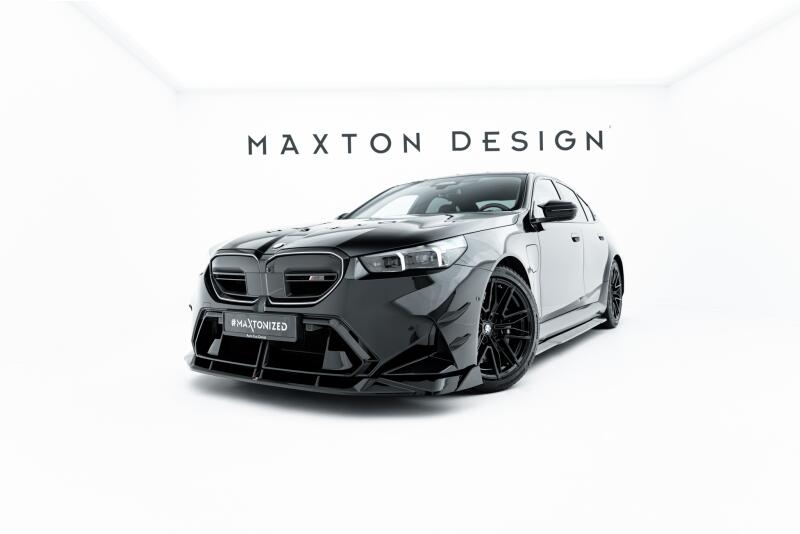 Maxton Design Frontlippe V.2 für BMW M5 Limousine / Touring G90 / G91 Hochglanz schwarz