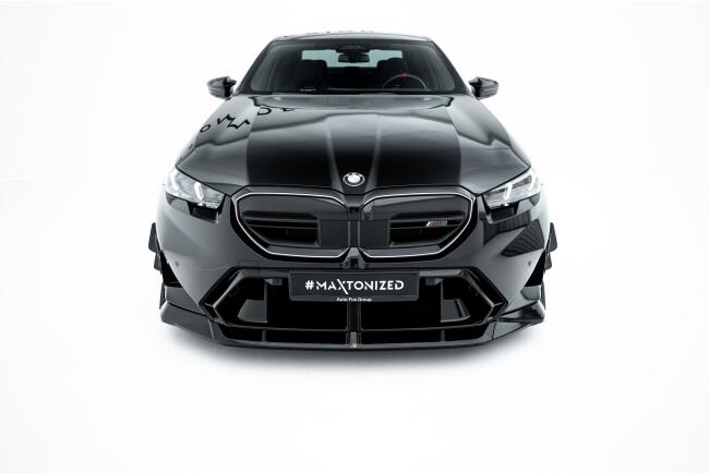 Maxton Design Frontlippe V.2 für BMW M5 Limousine / Touring G90 / G91 Hochglanz schwarz