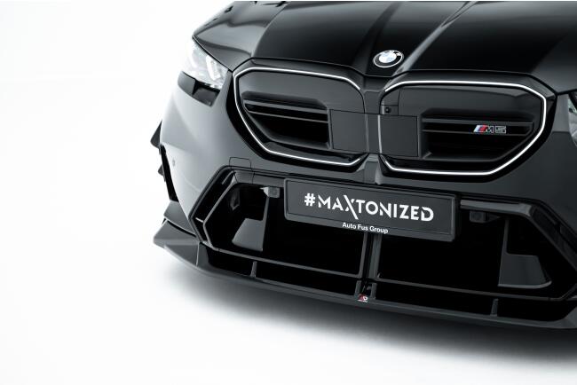 Maxton Design Frontlippe V.2 für BMW M5 Limousine / Touring G90 / G91 Hochglanz schwarz