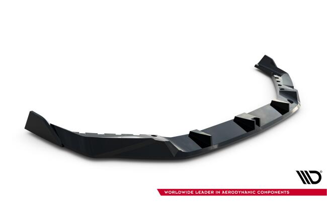 Maxton Design Frontlippe V.2 für BMW M5 Limousine / Touring G90 / G91 Hochglanz schwarz
