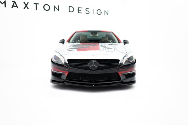Maxton Design Frontlippe V.2 für Mercedes SL 63 AMG R231 Hochglanz schwarz
