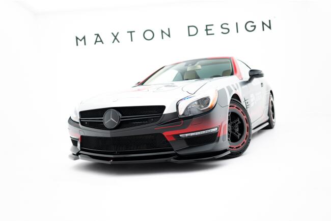 Maxton Design Frontlippe V.2 für Mercedes SL 63 AMG R231 Hochglanz schwarz