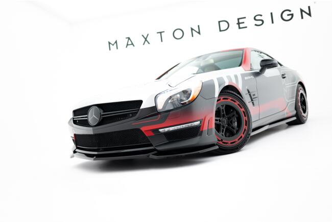 Maxton Design Frontlippe V.2 für Mercedes SL 63 AMG R231 Hochglanz schwarz