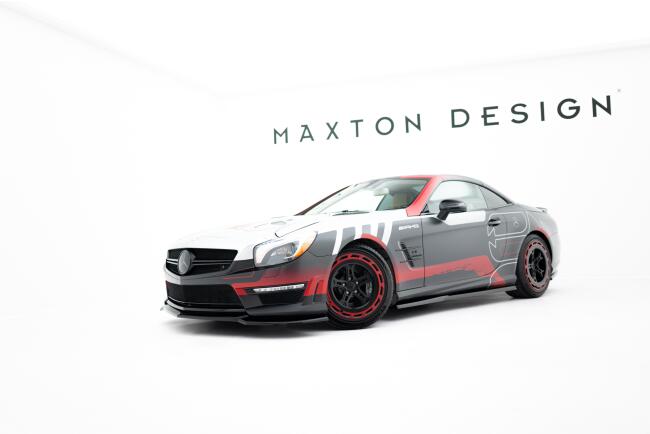Maxton Design Frontlippe V.2 für Mercedes SL 63 AMG R231 Hochglanz schwarz