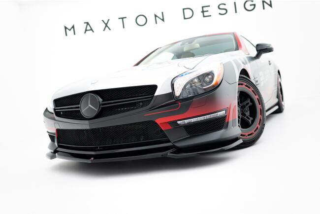 Maxton Design Frontlippe V.2 für Mercedes SL 63 AMG R231 Hochglanz schwarz