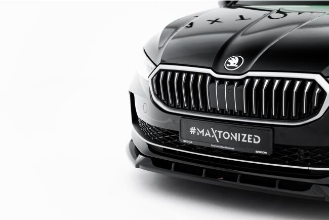 Maxton Design Frontlippe V.2 für Skoda Superb Mk4 Hochglanz schwarz